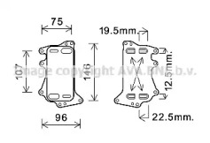 AVA QUALITY COOLING bw3556 -  Масляный радиатор, автоматическая коробка передач